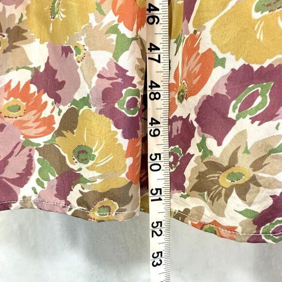 The Great The Chateau Maxi Dress Golden Lilac Flower Floral Silk - Picture 9 of 12